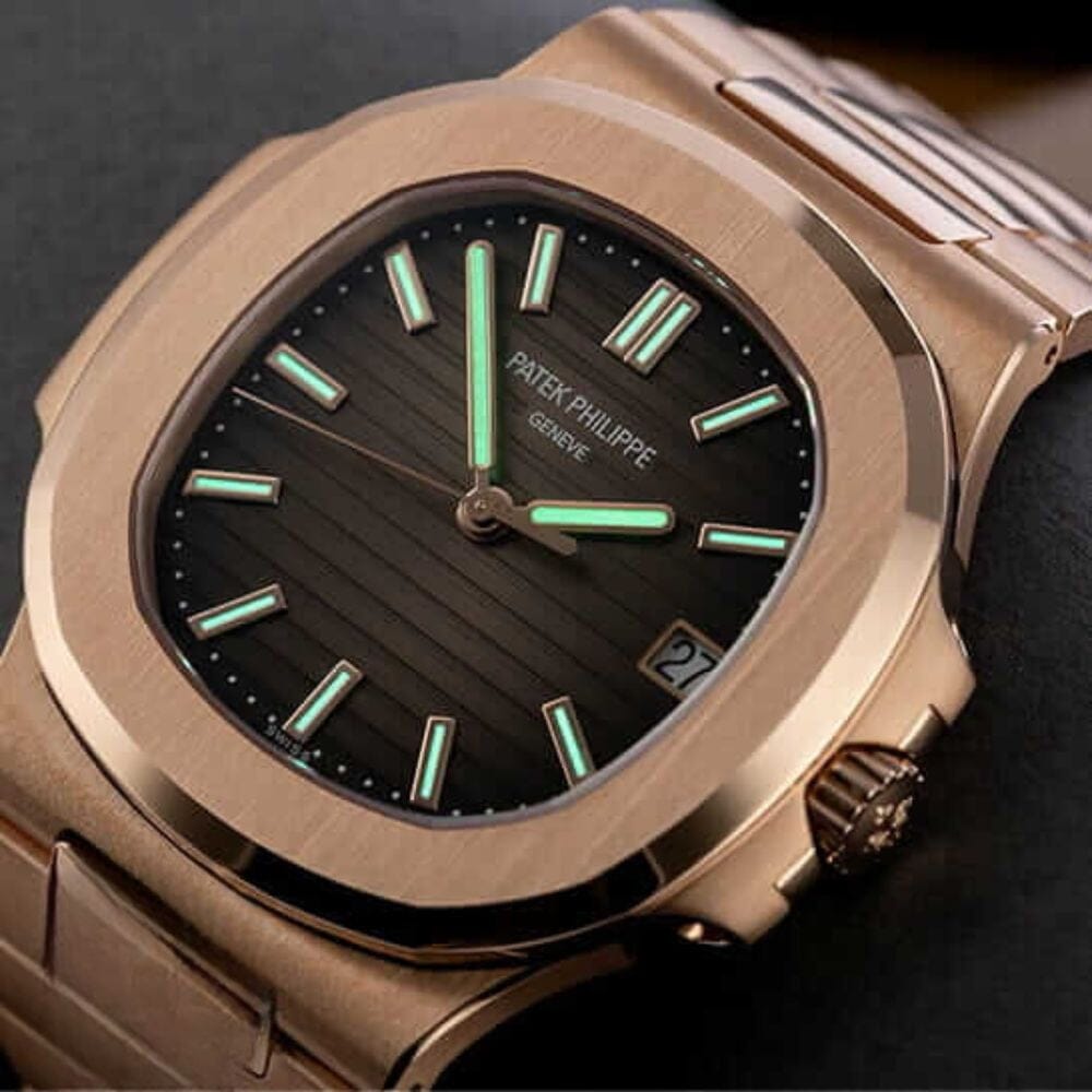 PTK P. Nautilus Chronograph 5980/1R-001 Rose Gold, Black Dial