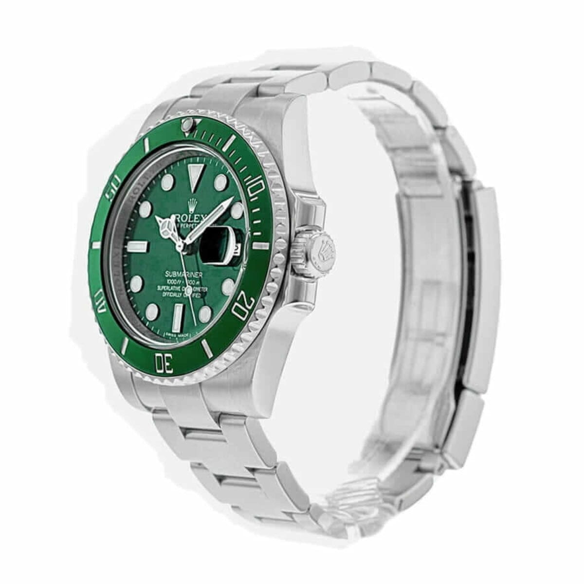 RLX Submariner Date 116610LV “Hulk” Men's Wristwatch