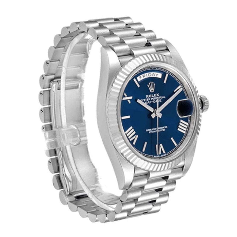 RLX Day-Date 228239-0002 with a Blue Dial